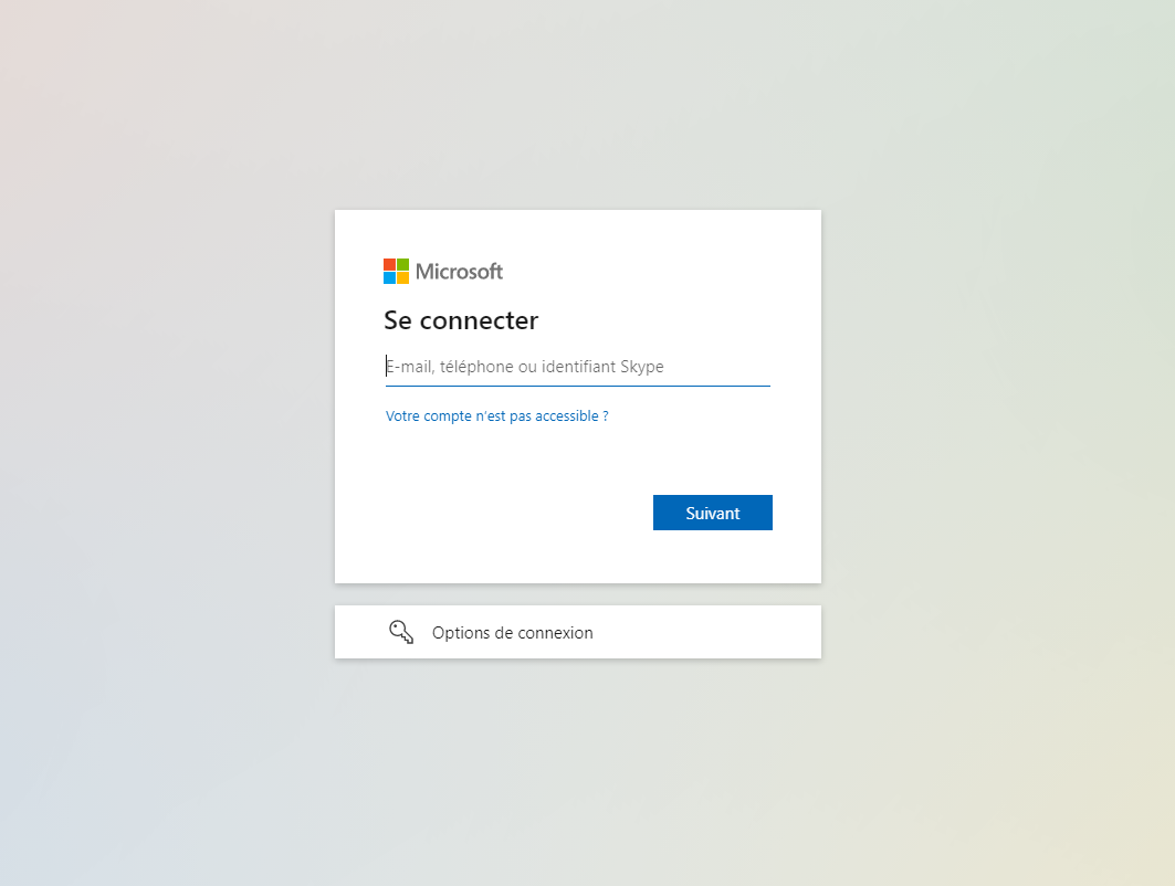 Sign-in page